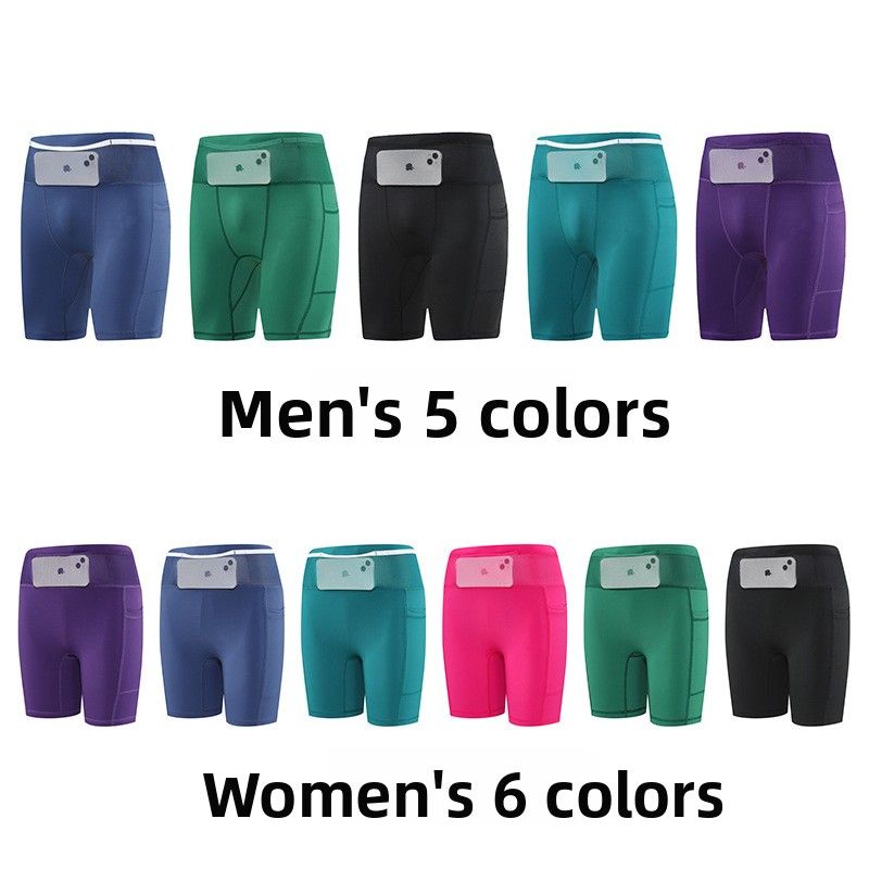 Custom Men's Compression Shorts Quick-Dry Marathon Running Shorts Reflective Womens Training Cycling Fitness Tights Shorts