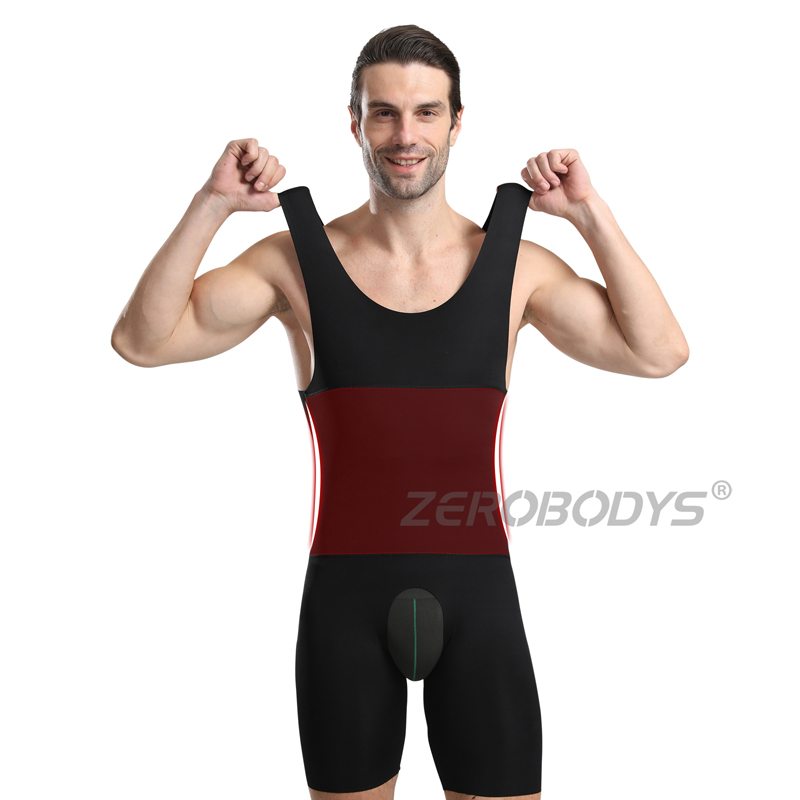 ZEROBODYS 061 Men's Shapewear Bodysuit Full Body Shaper Tummy Control Compression Slimming Suit