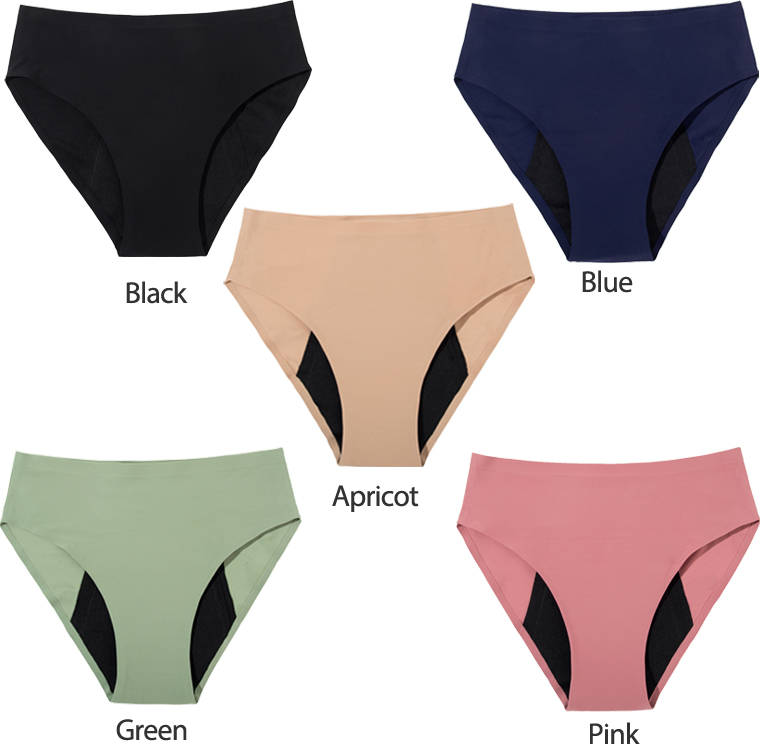 4 Four Layers 55 ml High Quality Wholesale Leak Proof High Waist Seamless Underwear Period Panties for Women