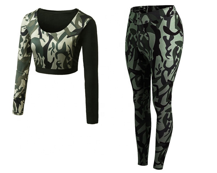 Fitness &amp; Yoga Wear Compression Wear High Quality Compression Women Gym Sports Wear Yoga Set Womens Fitness Apparel