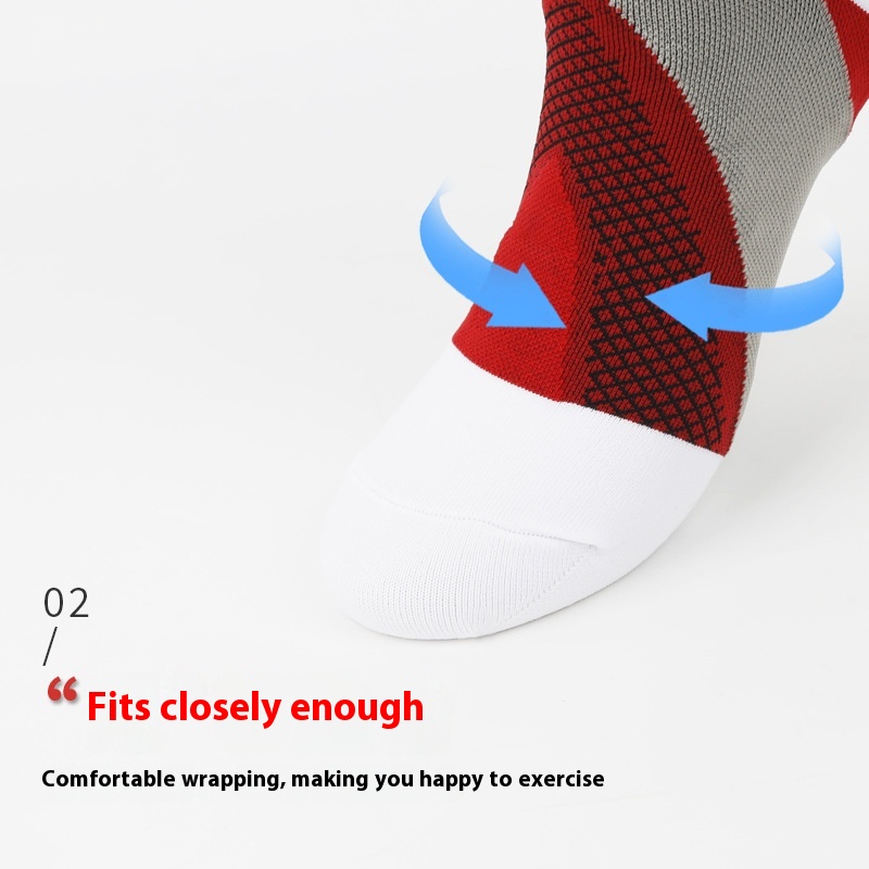 Nylon Sports Compression Socks for Men Women Elastic Calf Compression Socks High-Cuff Long Tube Design for Riding