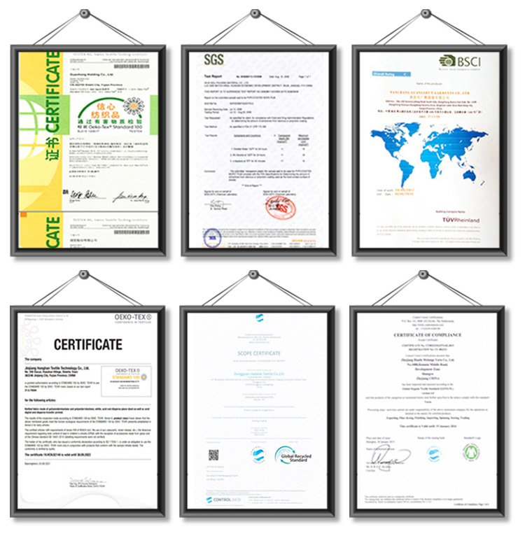 Certificates and Showroom