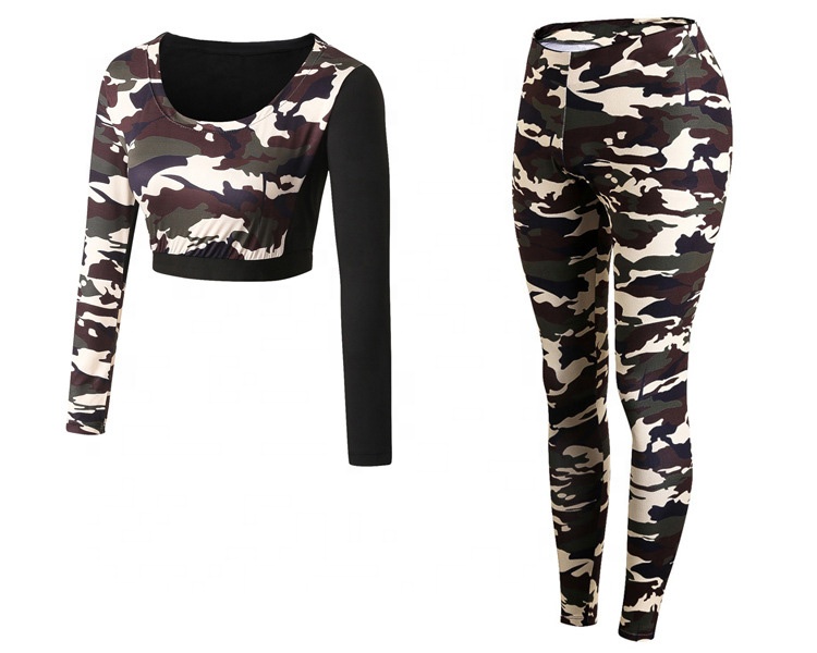 Fitness &amp; Yoga Wear Compression Wear High Quality Compression Women Gym Sports Wear Yoga Set Womens Fitness Apparel