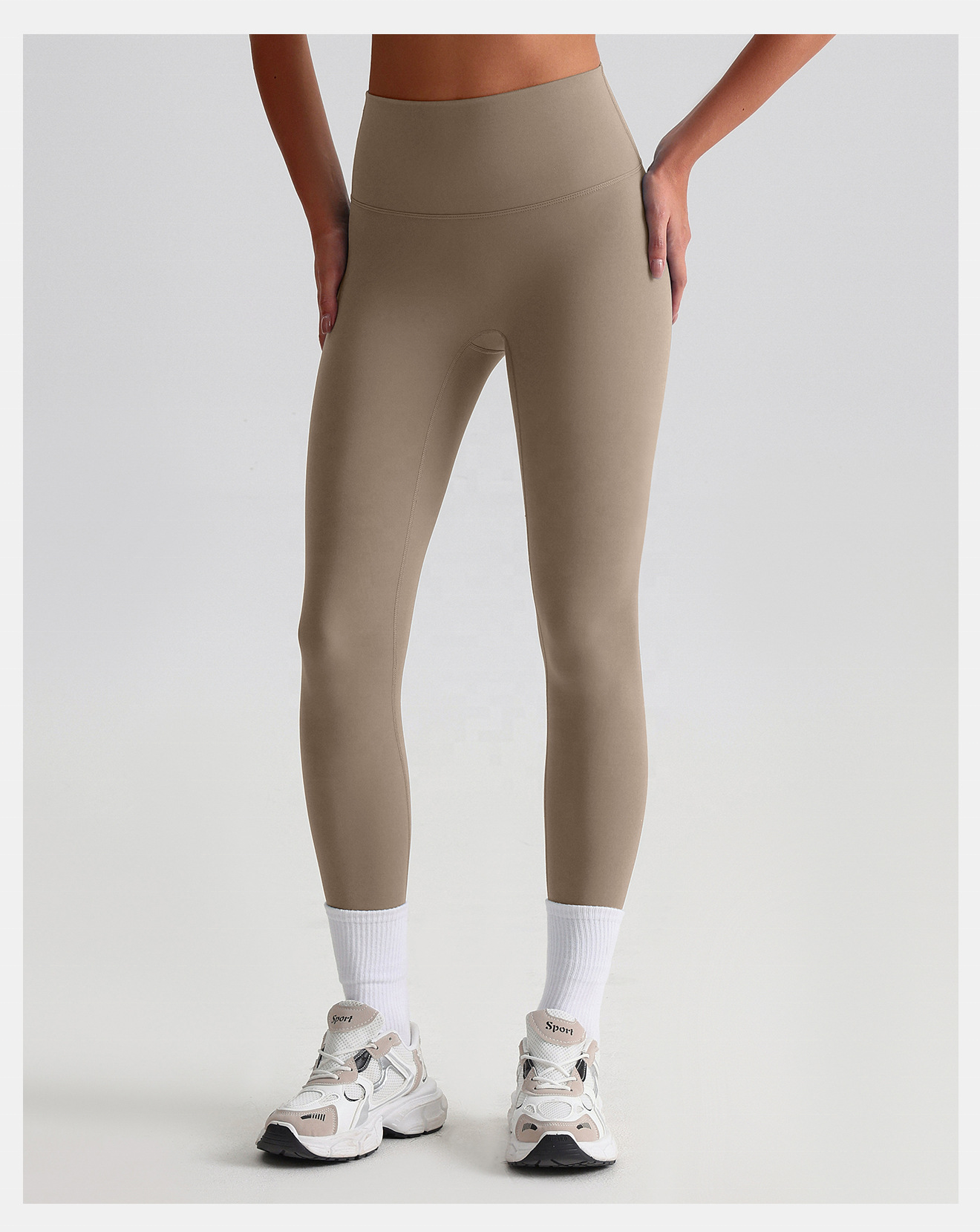 Hot Sale Sports Fitness Leggings Yoga Pants High Waist Solid Pattern for Women