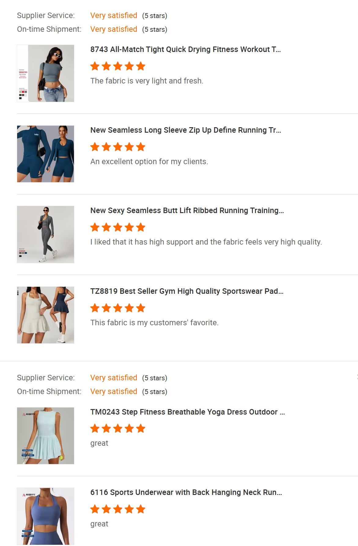 Yoga set presentation