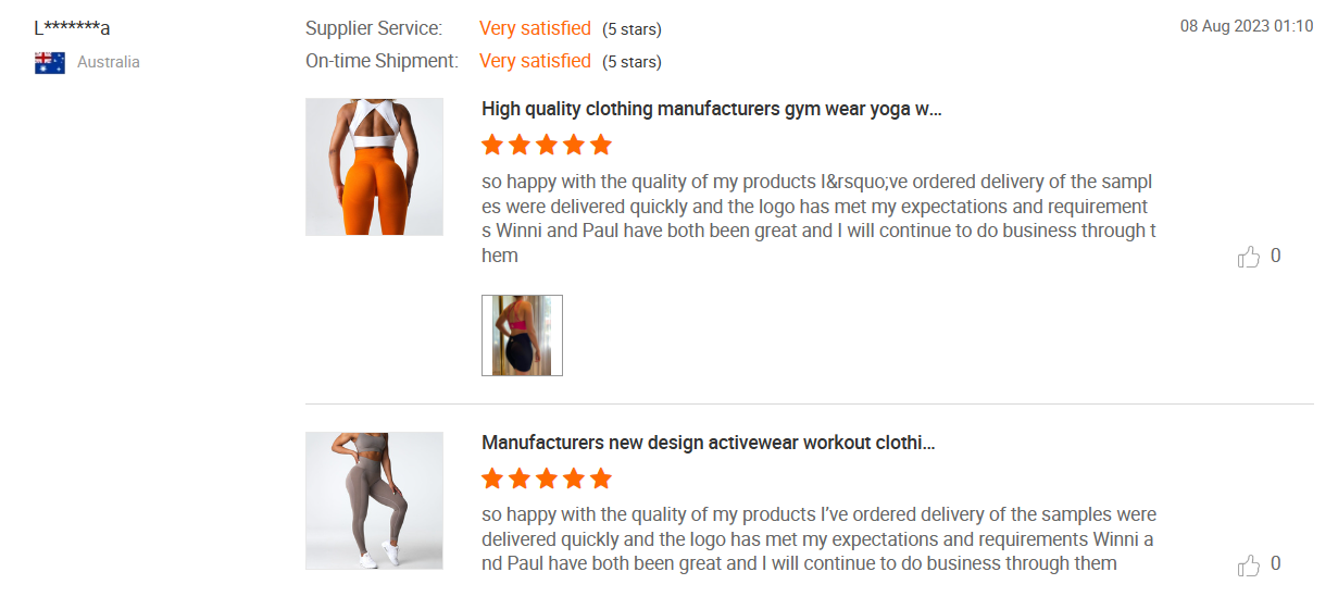Featured athletic wear