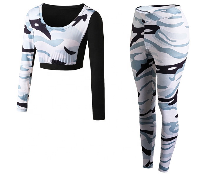 Fitness &amp; Yoga Wear Compression Wear High Quality Compression Women Gym Sports Wear Yoga Set Womens Fitness Apparel
