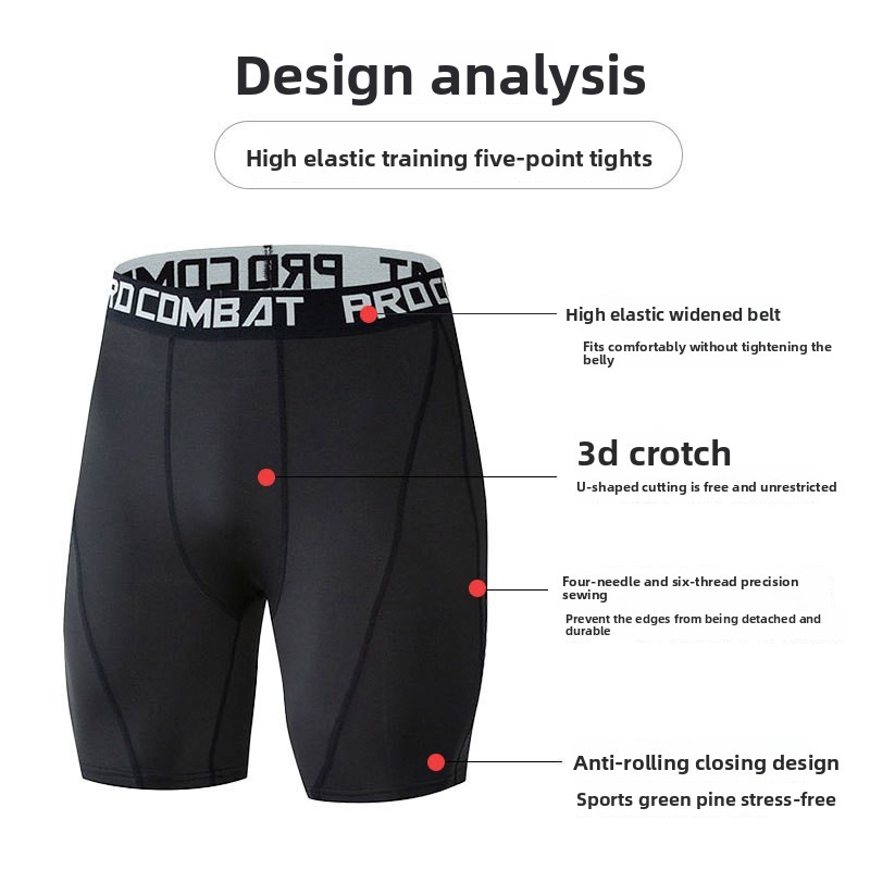 Men's Sports Gym Compression Leggings Printed Run Tights for Basketball Body Building Ropa Deportiva Wear