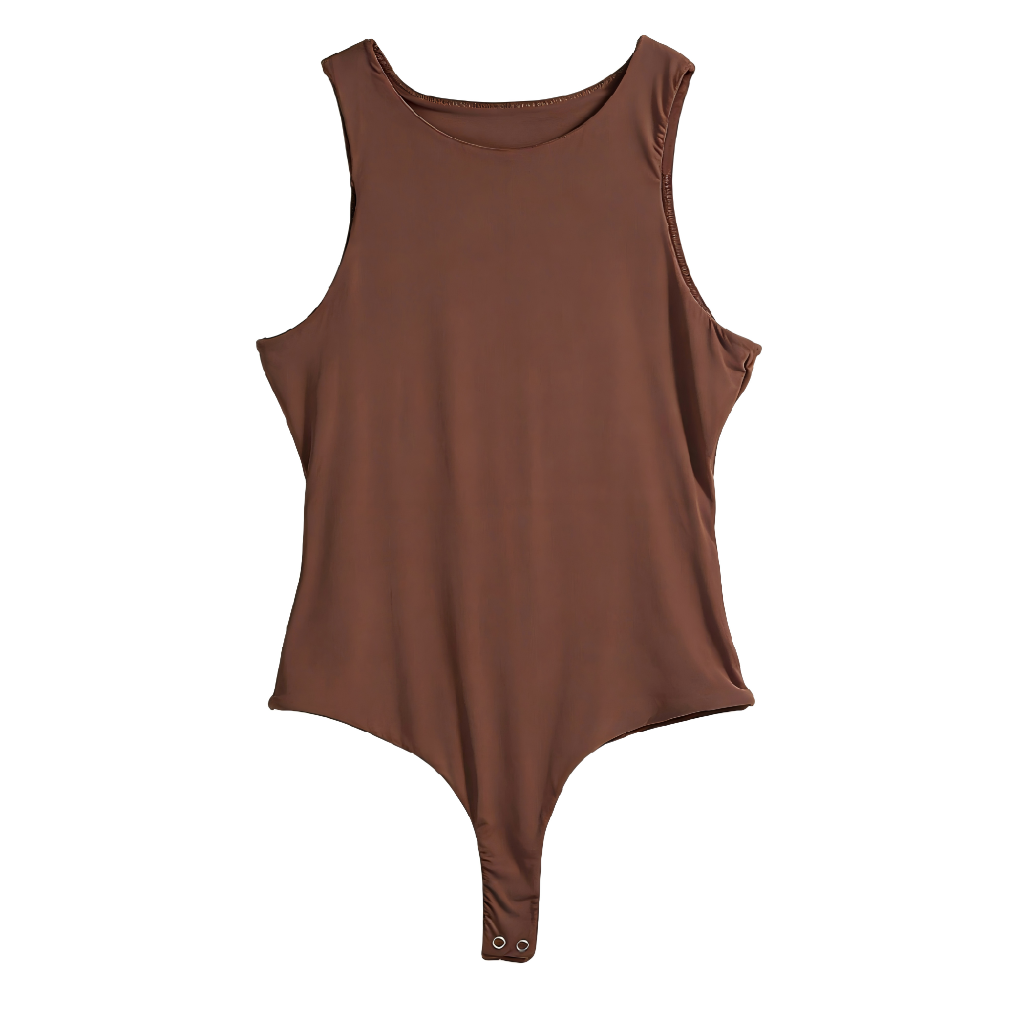 Wholesale Women Thong Bodysuit Sleeveless Round Neck Solid Color Soft Stretchy Tank Top Bodysuit Casual Slim Fit Basic Body