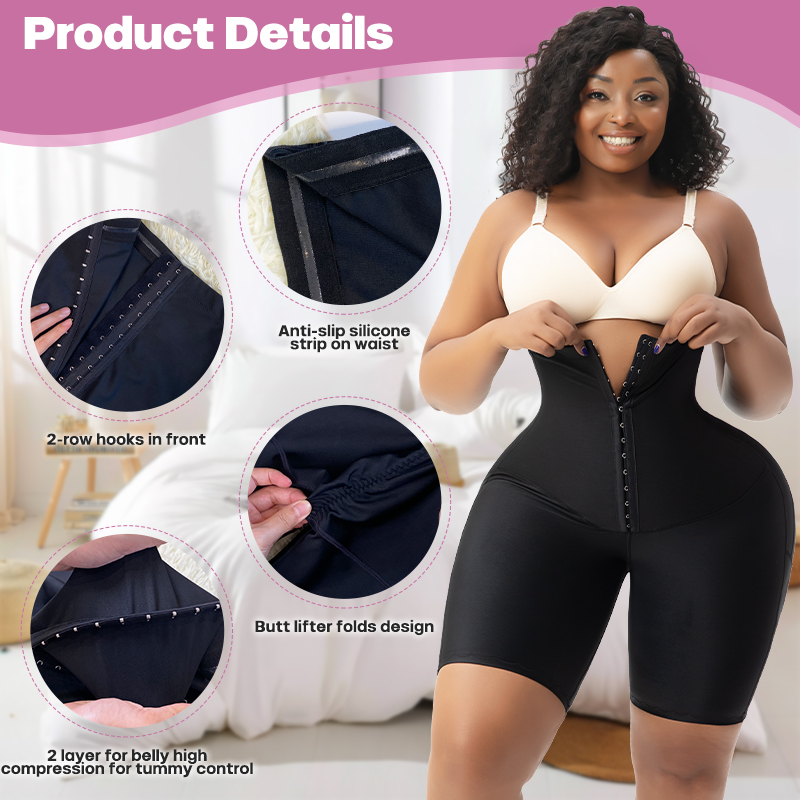 High Waisted Shorts Tummy Control Shapewear Panty Short Butt Lifter Bbl Colombian Faja Short Post Surgery Stage 2