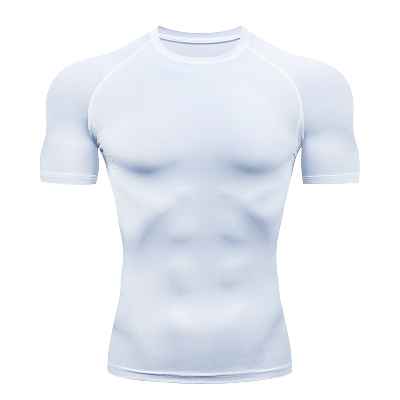 Breathable OEM Men's Athletic Light TShirt Compression Blank T Shirts Quick Dry Running Shirt Casual Wear TShirt