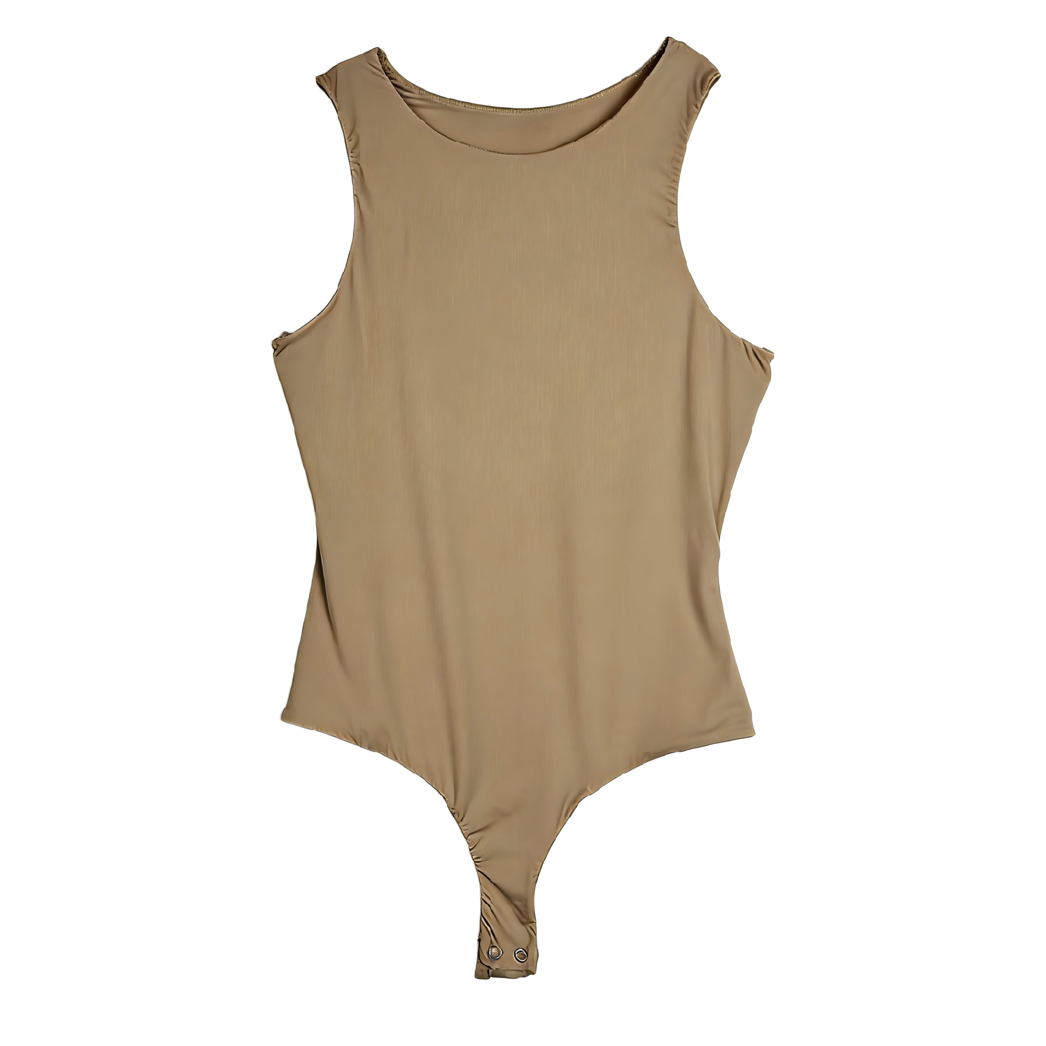 Wholesale Women Thong Bodysuit Sleeveless Round Neck Solid Color Soft Stretchy Tank Top Bodysuit Casual Slim Fit Basic Body