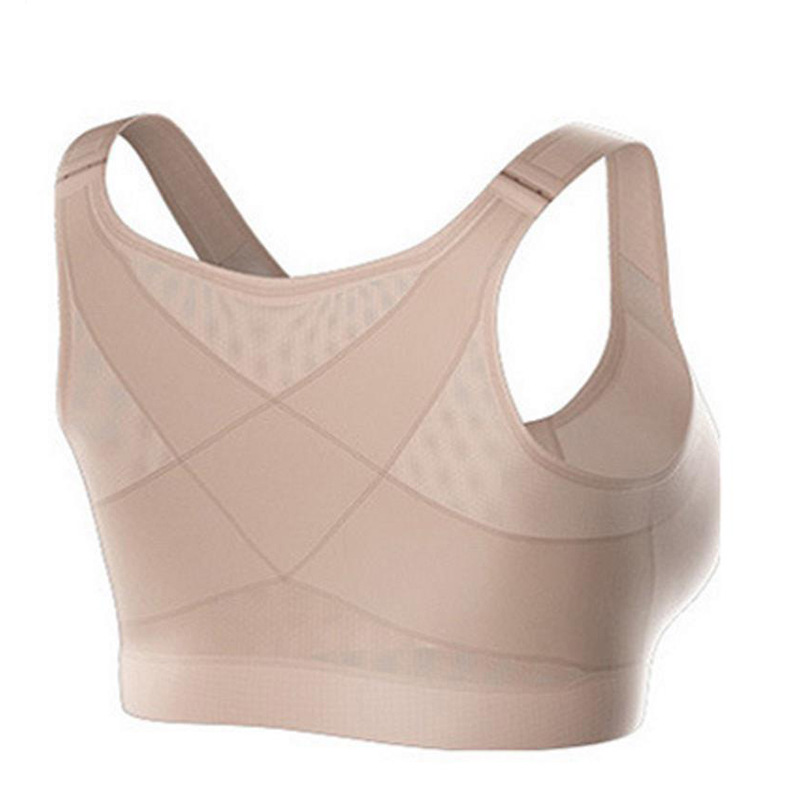 Women's Custom Logo Fitness Sports Bra OEM Customized Spandex Sexy Front Zipper Plus Size Fashionable Sports Bra's