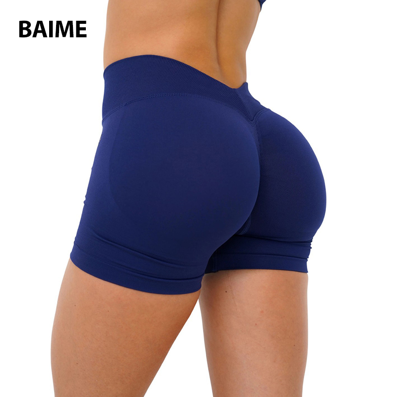 Women's Yoga Shorts Multi-colors Peach Shorts High Waist Quick Drying Scrunch Butt Lifting Short