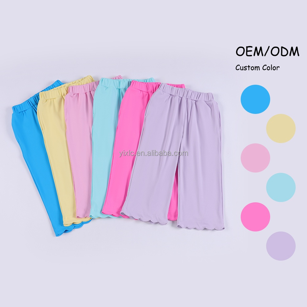 Girls Athletic Loungewear Set | Breathable Long Sleeve Outfit with Wave Edge Design for Seasonal Wear
