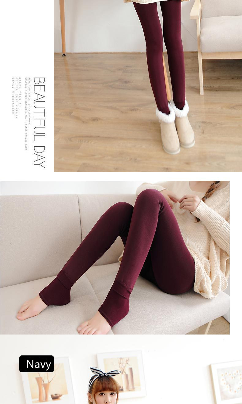 Thick Warm Leggings Detail 10