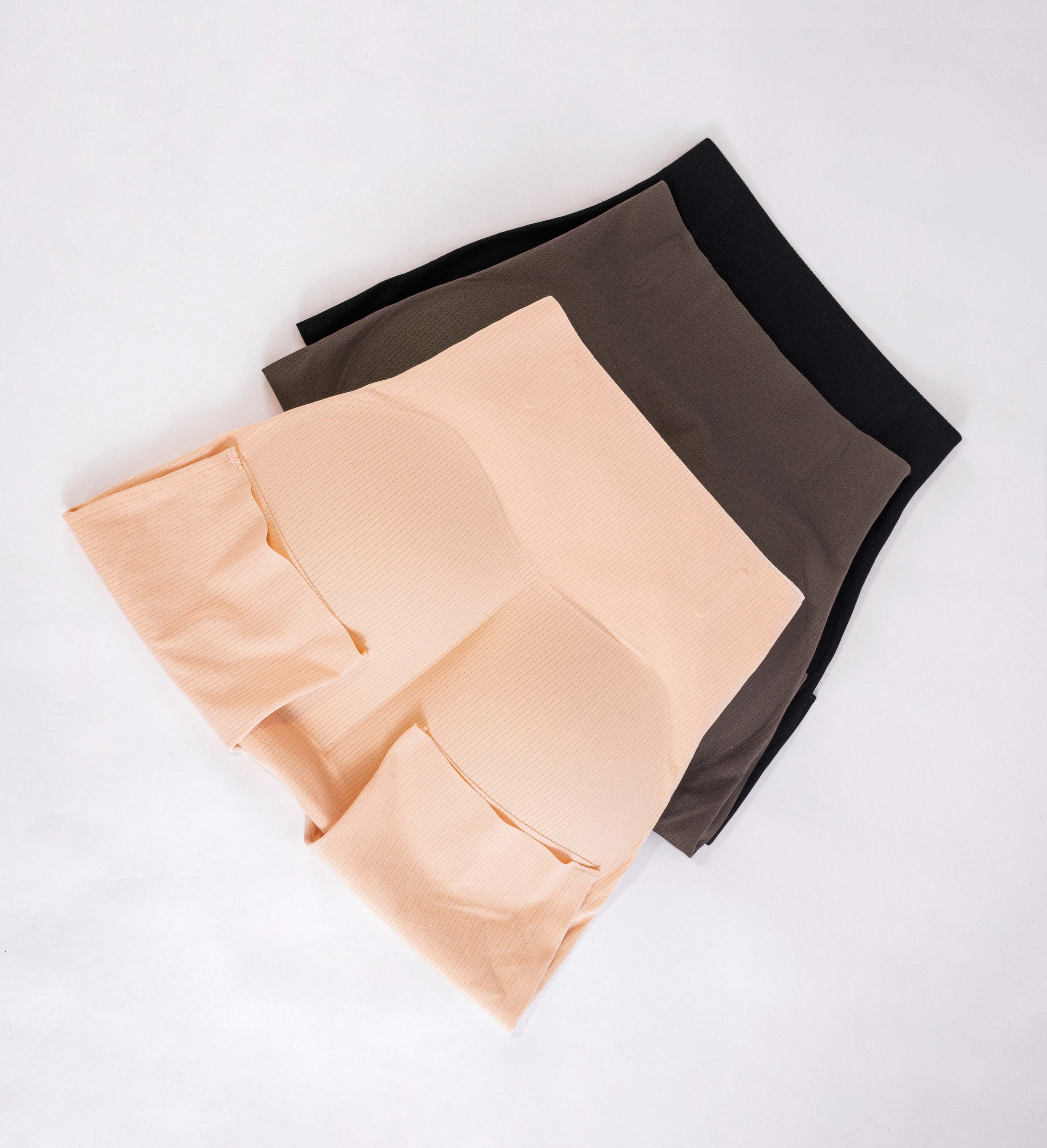 Women's Sexy Knitted Low-Rise Belly Body-Shaping Thongs Peach Hip Artifacts Nylon Solid Beauty Waist Thin Anti-Bacterial Panties