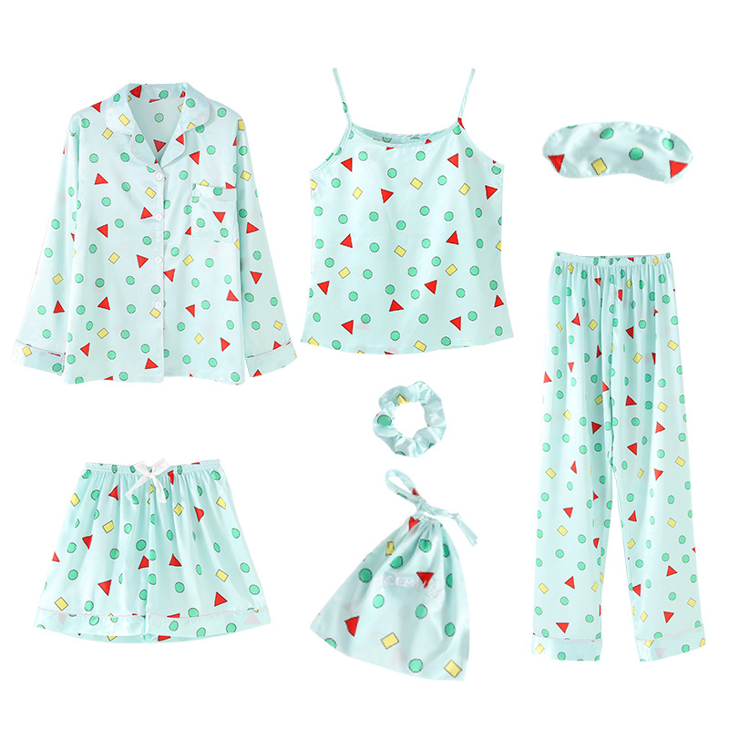 Fruit Printed Satin Pajamas 3