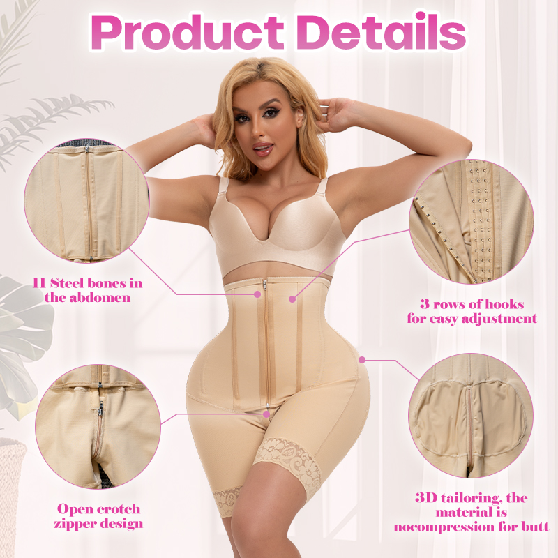 High Waist Butt Lifter Post Op Fajas Moldeadora Para Mujer Tummy Control Surgery Compression Colombianas Faja Shorts