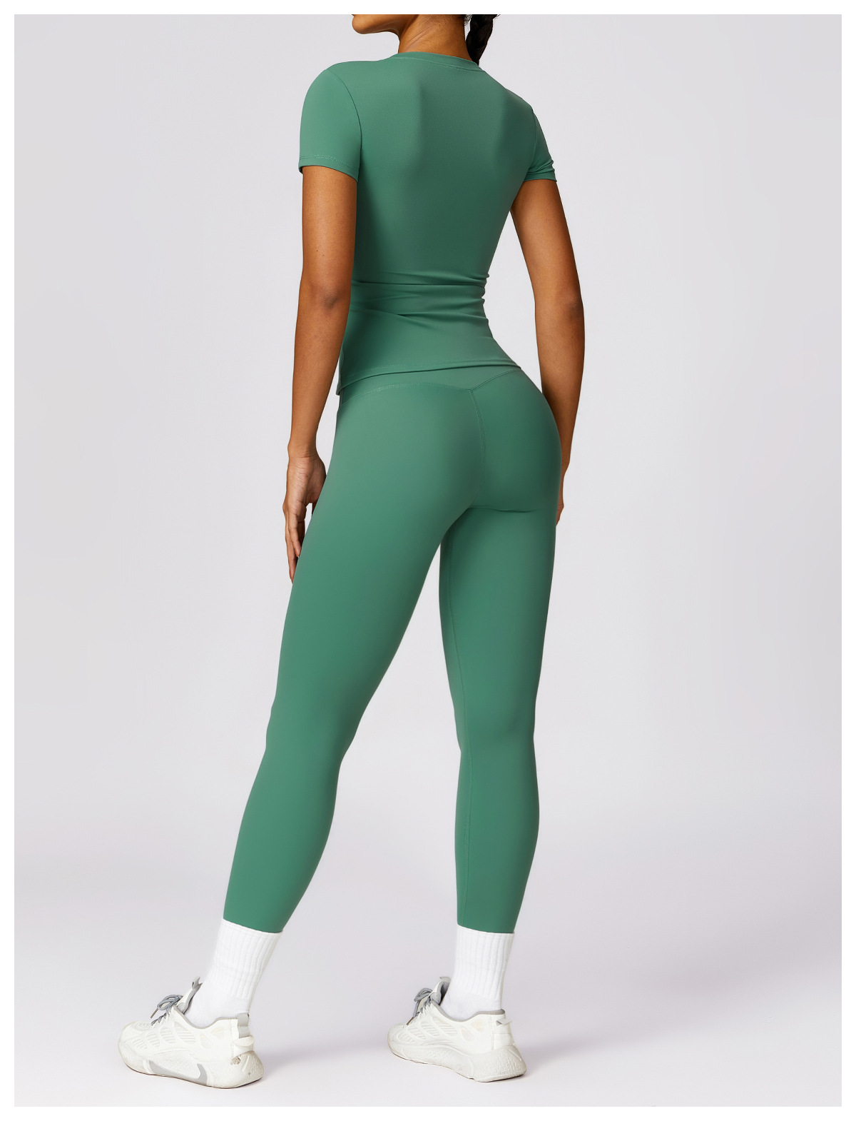 Dropshipping Agent Shopify Yoga Apparel Customized Training Gym Clothes Running Tops Women's Sports Gym Basic T-shirt for Women