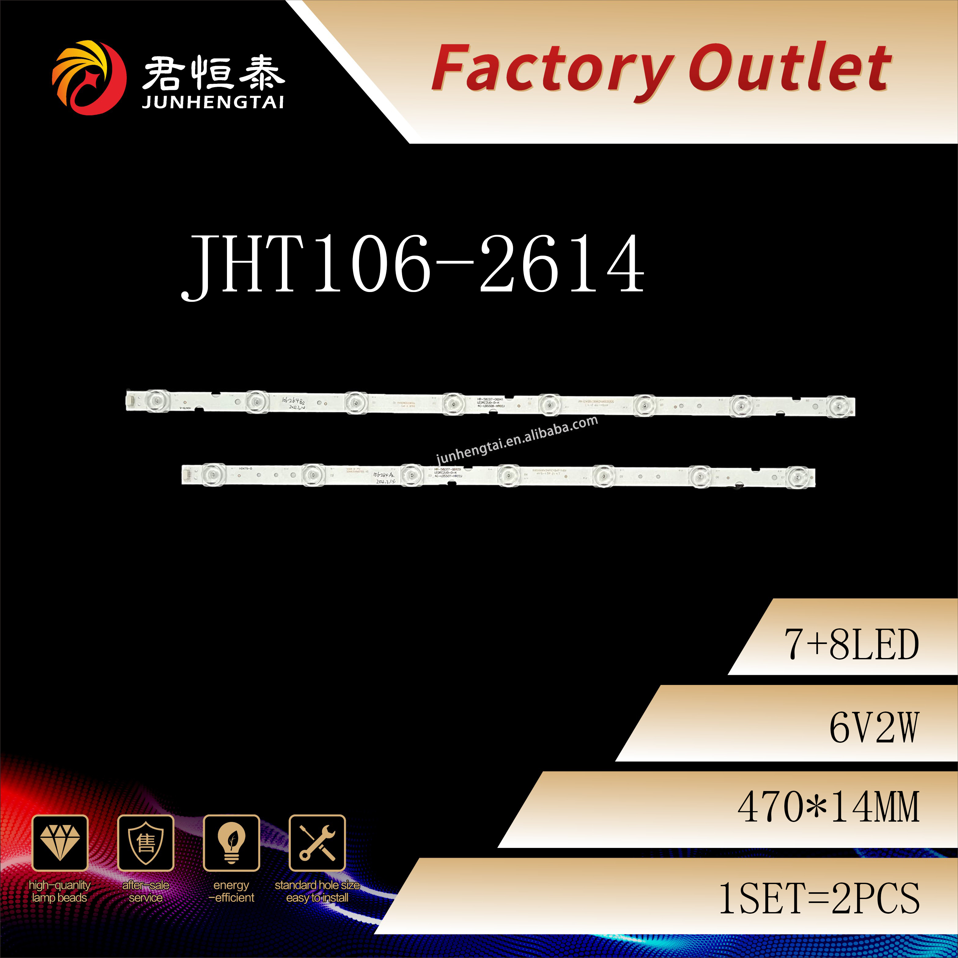 Wholesale Use for T-CL 55inch JHT106 LED Backlight Strips Supplier, Factories