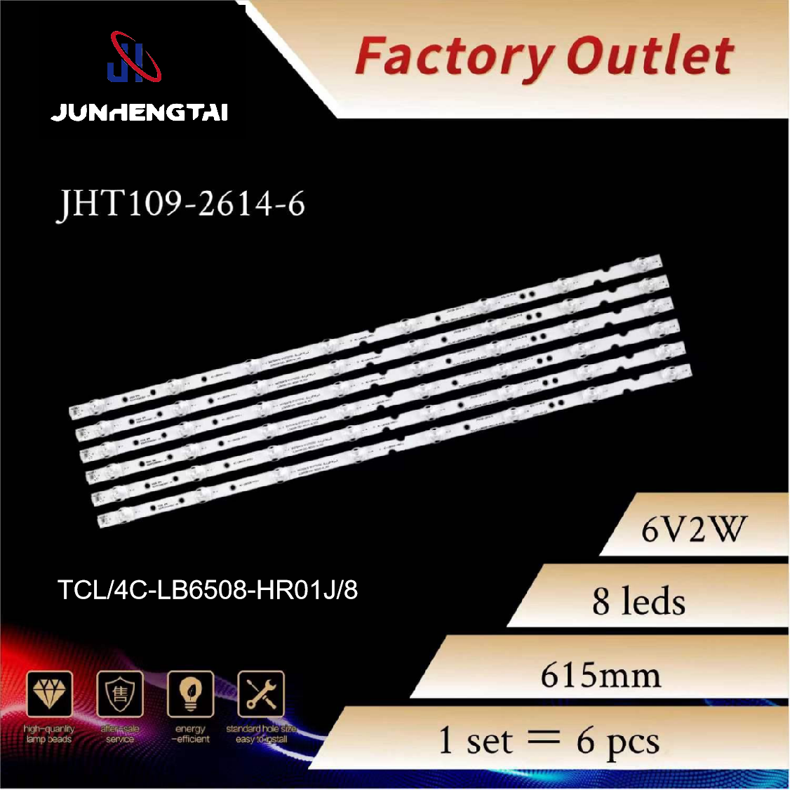 Wholesale Use for T-C-L 65inch JHT109 Led Backlight Strips Factory, Factories