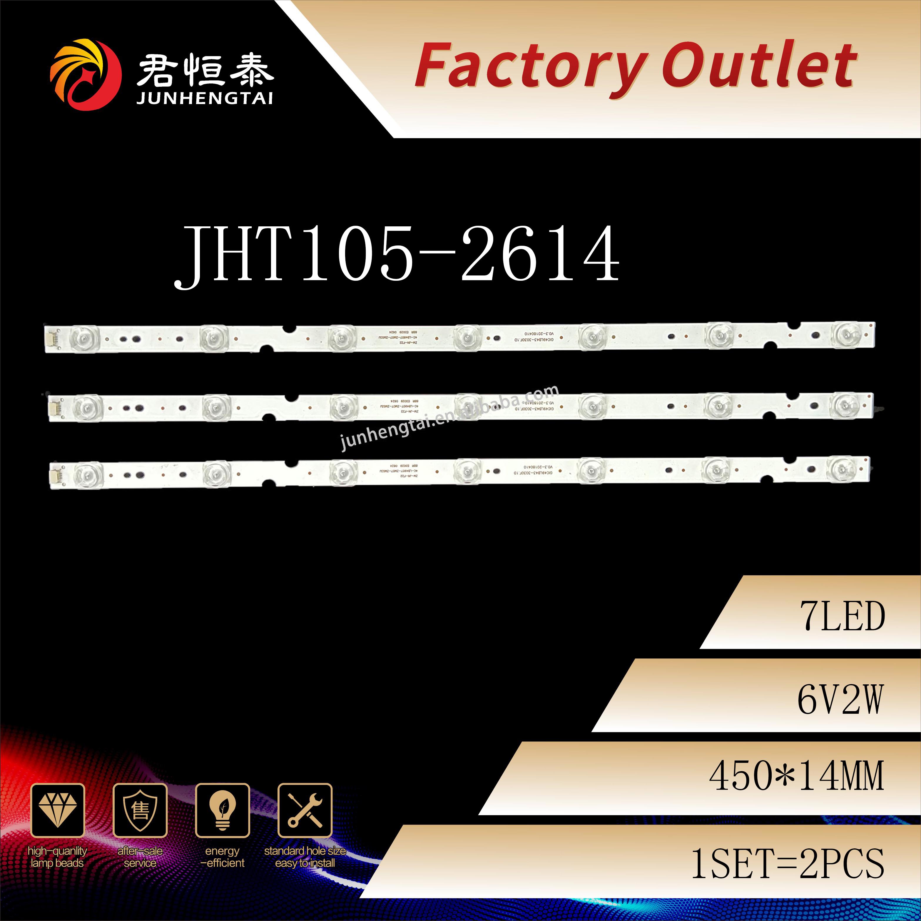 High-Quality JHT105 Led TV Backlight Strips For T-C-L 49inch TV Factory, Factories