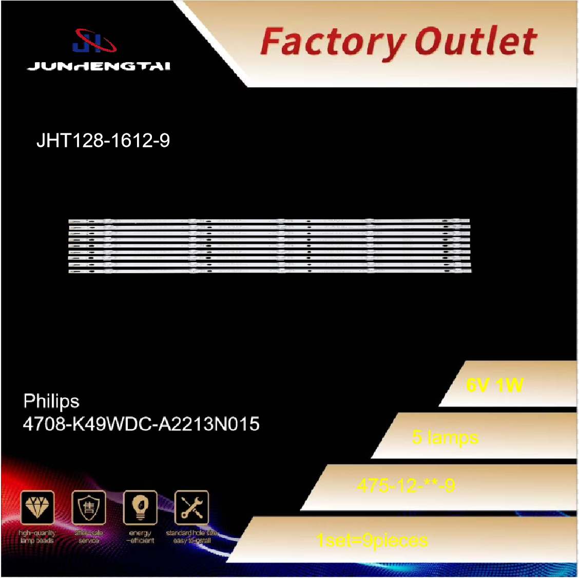 Wholesale Philips 49inch JHT128 Led Backlight Strips Manufacturer, Manufacturers