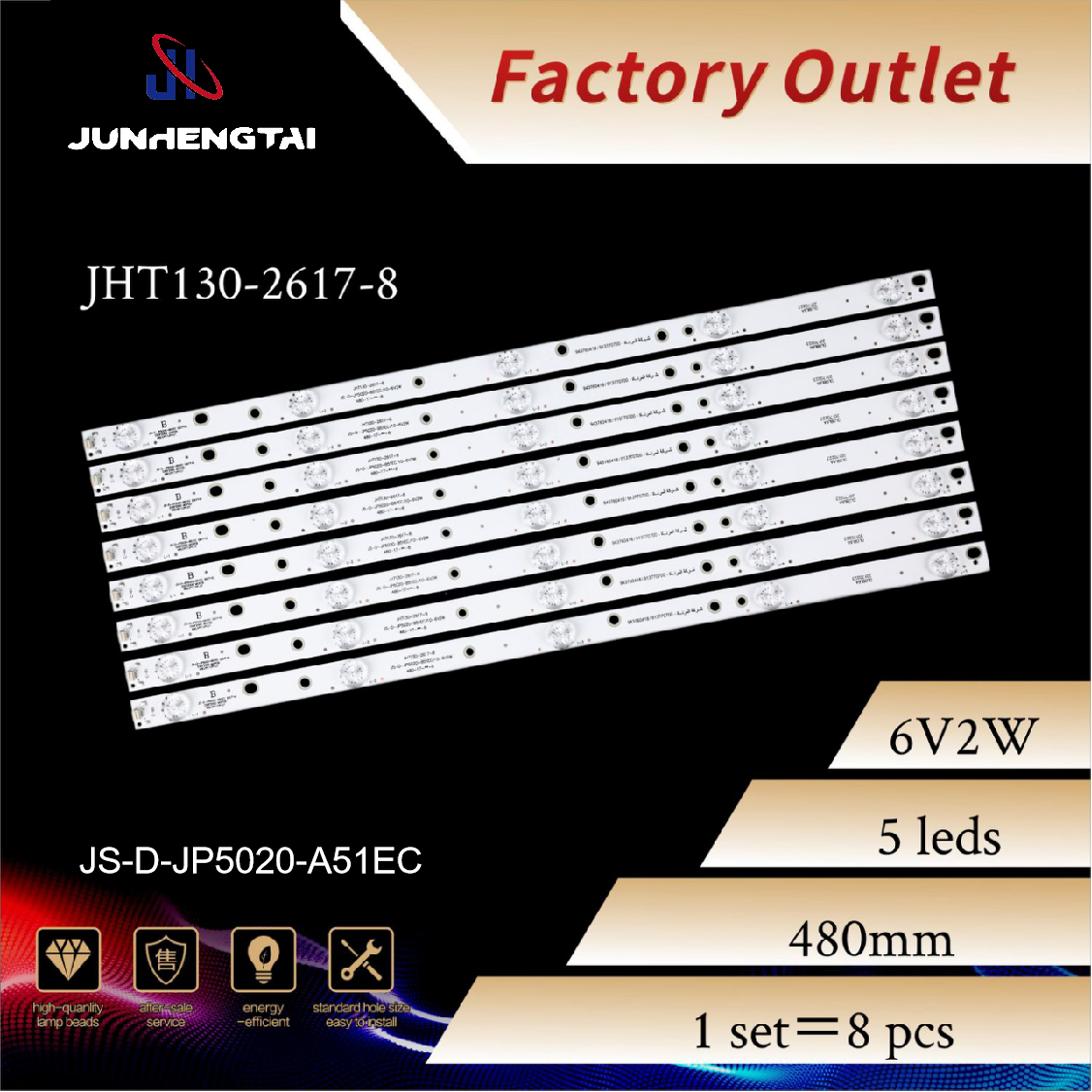 OEM Use for 50inch JHT130 Led Backlight Strips Manufacturer, Factories