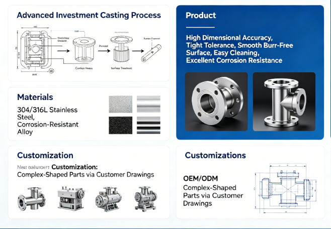 Sanitary Grade Precision Castings