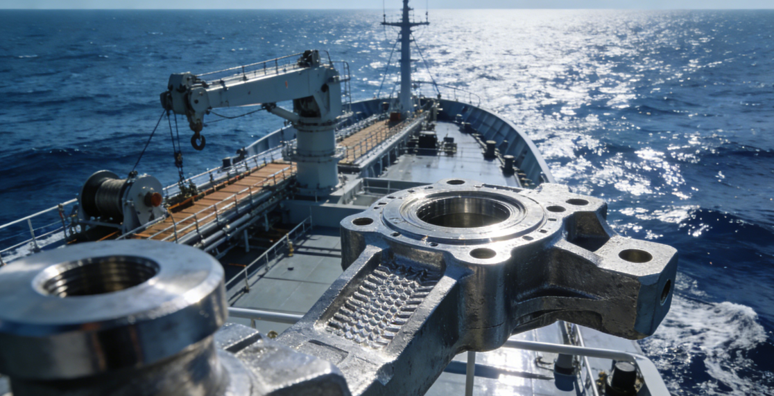 Investment casting ship parts