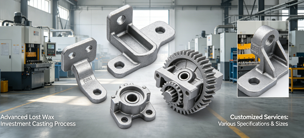 Investment Carbon Steel Castings for Railway Parts
