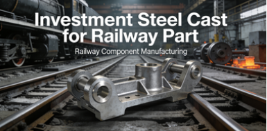 Investment steel casting for railway engineering