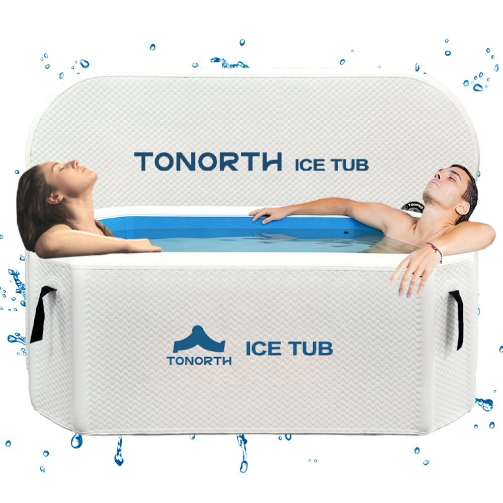 2-Year Warranty Portable Foldable Inflatable Ice Bath, Cold Plunge Tub For Fitness Recovery
