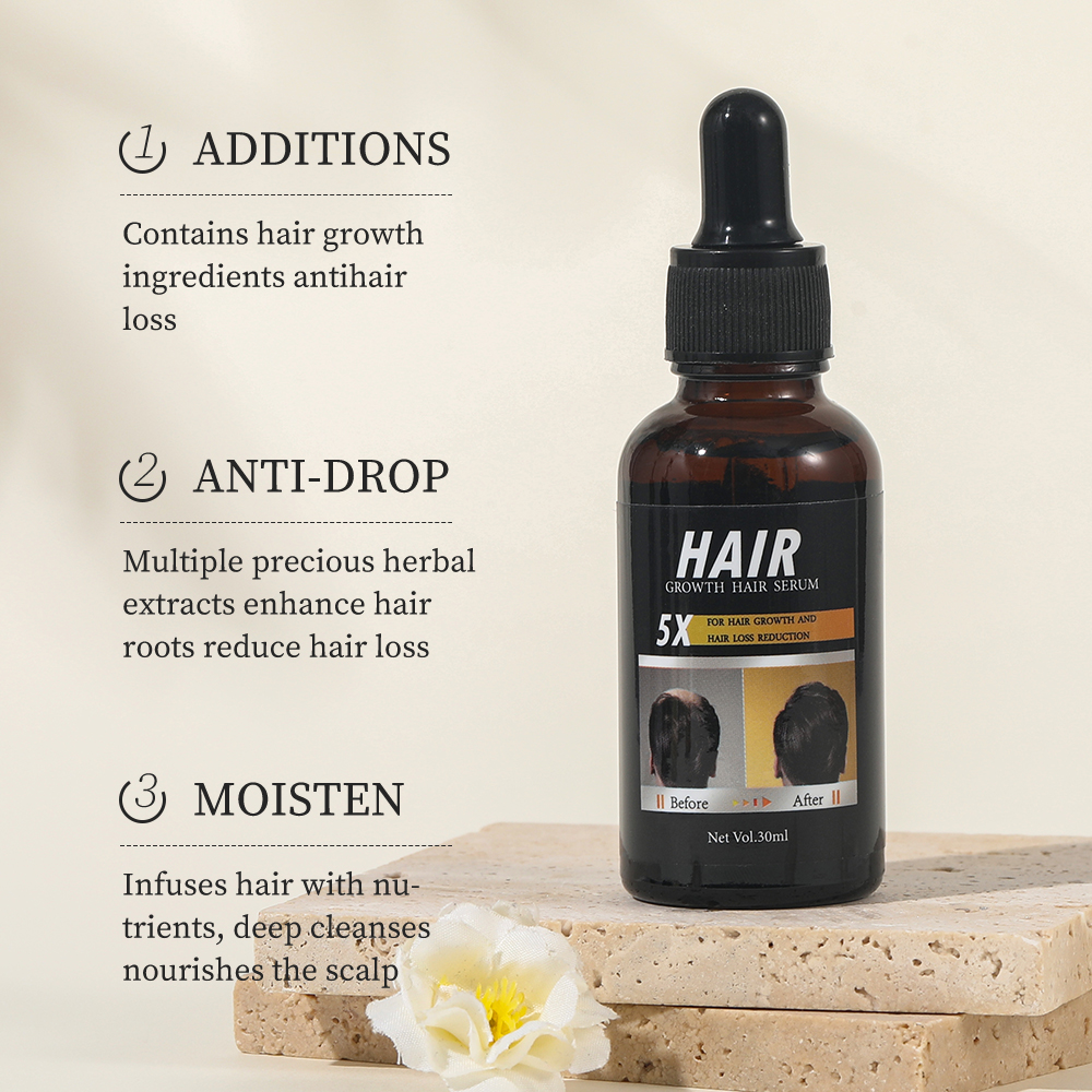 100% Natural Private Label Hair Growth Oil Serum Rosemary Mint Scalp Strengthening Hair Growth Serum