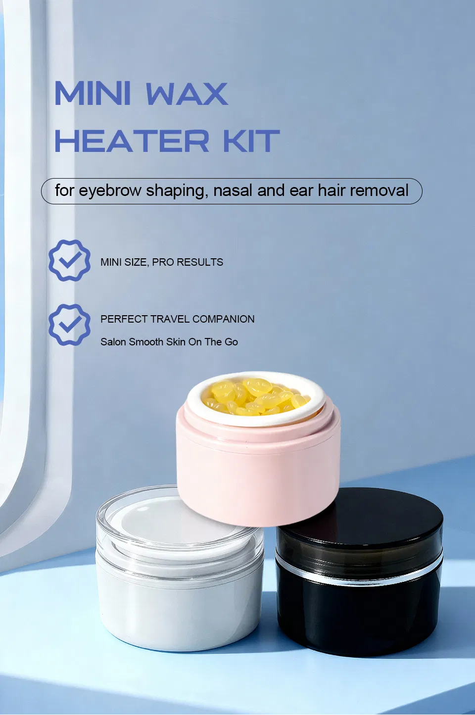 Mini Waxing Machine for Convenient Multi-Area Hair Removal