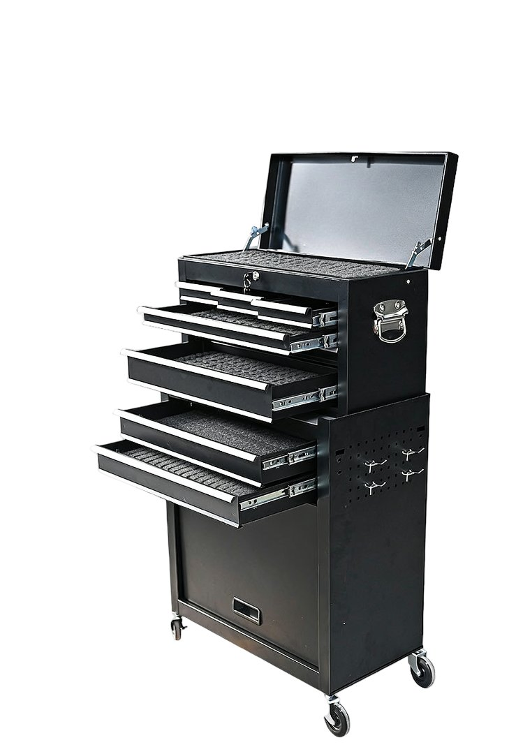 Professional Rolling Barber Station with Lockable Casters