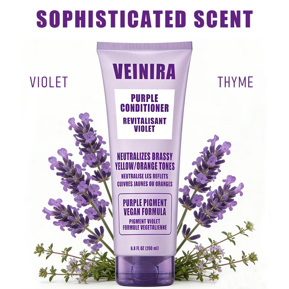 Vegan Purple Pigment Hair Conditioner Professional Hair Care Cosmetics