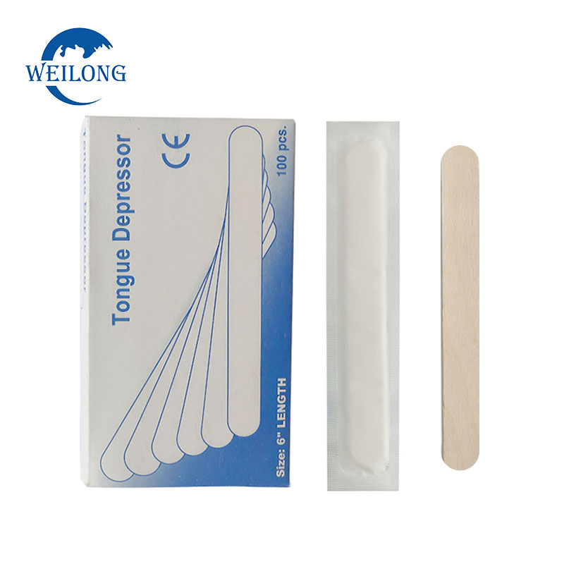 Birch Wooden Tongue Depressor Packed in Bulk Disposable Wooden Waxing Hair Removal Wax Spatulas Wooden Tongue Depressor Tounge Depressor 24mm