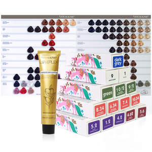 Chocolate Hair Dye Color Cream for Professional Salon Fresh Shine Oxidant Dying Wholesale OEM