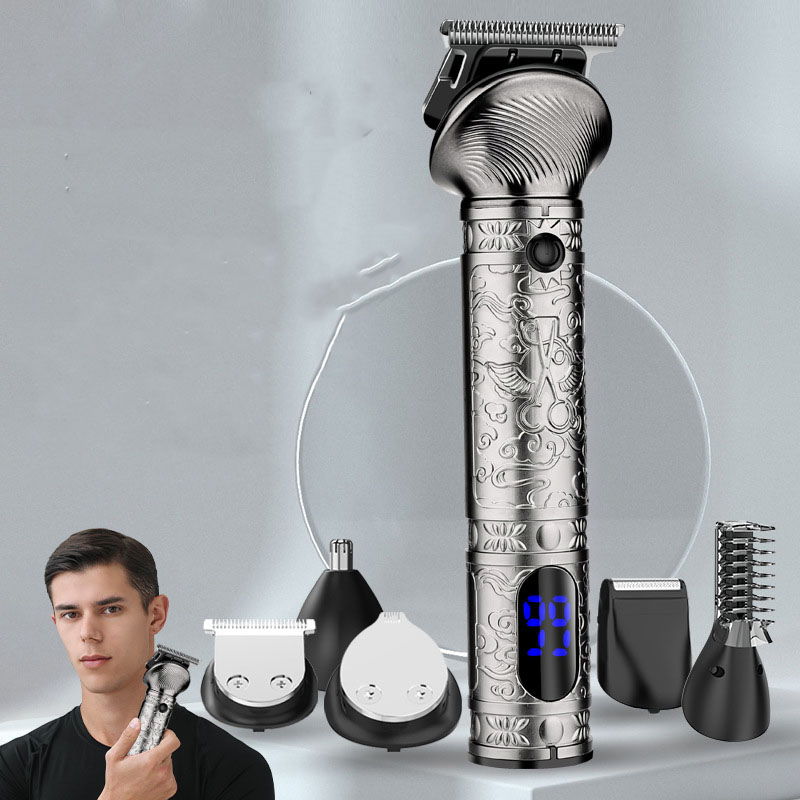 New Men's Barber High-Power Professional Electric Push Clippers Nose Hair Cutter Shaver