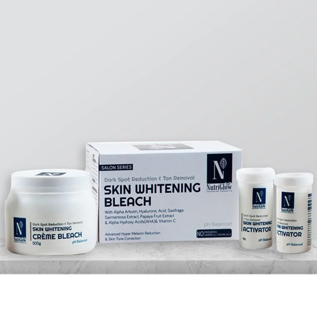 Bulk Wholesale Skin Whitening Bleach Cream Brightening, Instant Glow Formula OEM Private Label Salon Grade Whitening Treatment