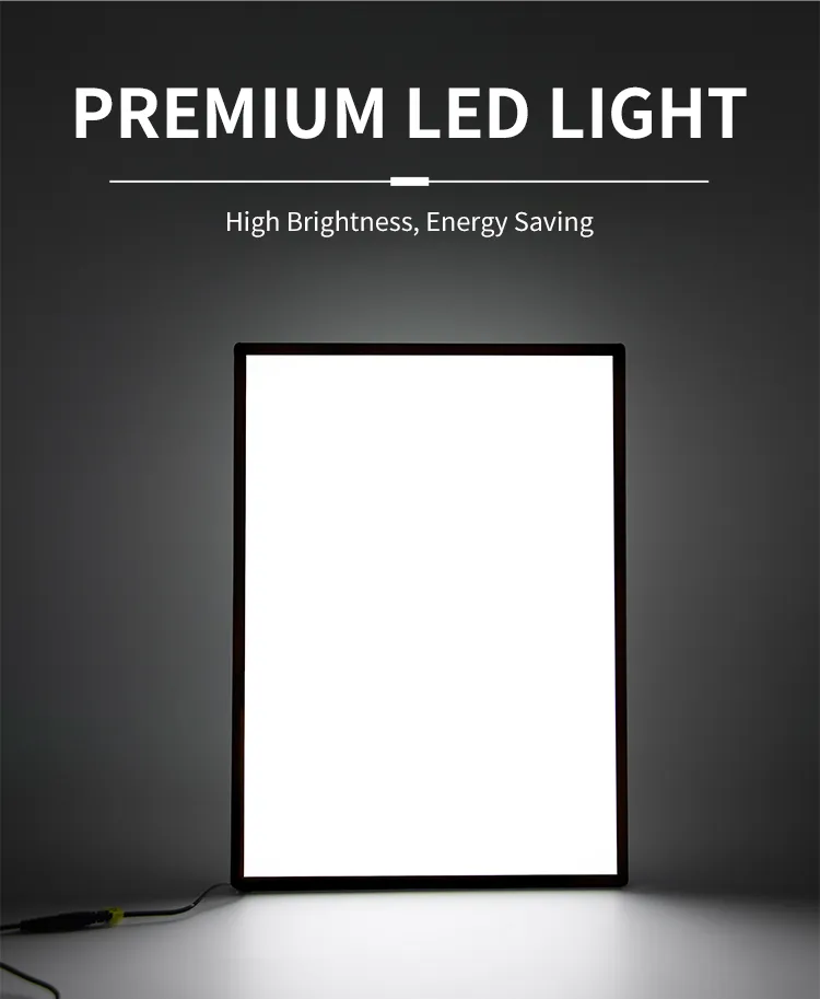 LED Aluminum Slide in Frame Signage Lightbox Detail