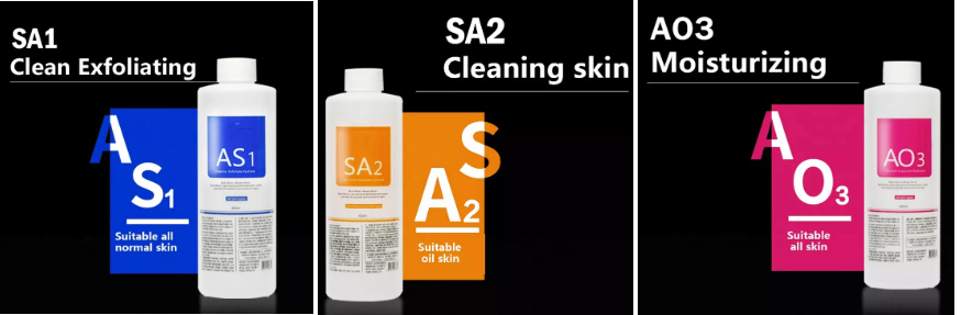 400ml AS1SA2 AO3 Aqua Peeling Solution Salon Professional Dermabrasion Facial Solutions
