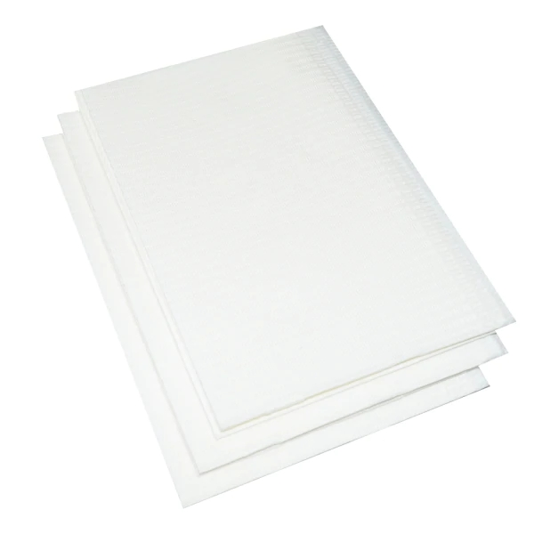 Disposable Dental Bibs White 13"X18", 3 Ply Waterproof Tattoo Bib Sheet, High Absorbent Nail Salons Tray Cover and Table Cover Supplies, Upgraded