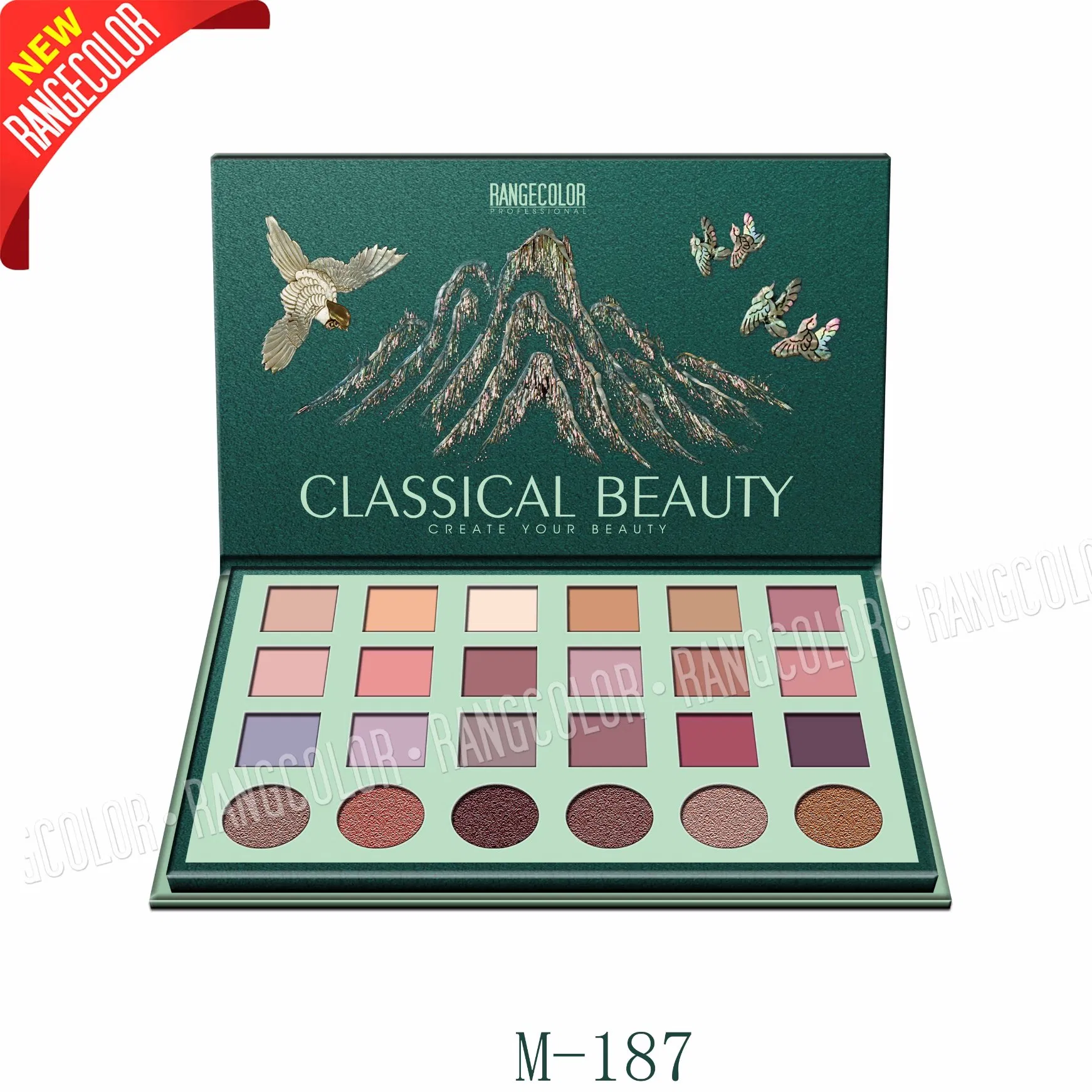 Professiona 24 Color Eyeshdow Palette, High Pigment, Long Lasting Customized Formula, Professional Cosmetic Manufacturer, Private Label