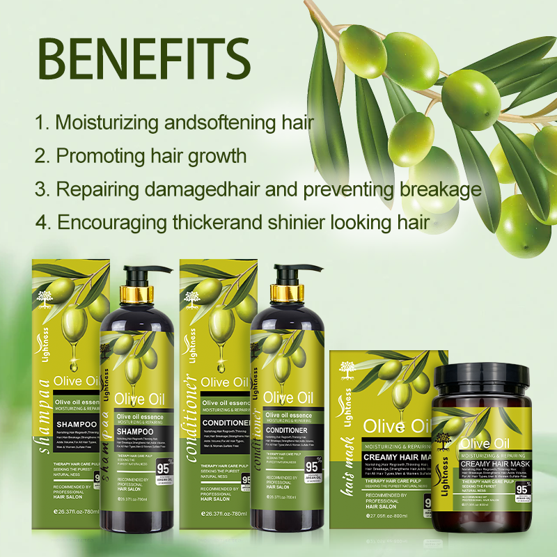 Lightness Olive Oil Essence Shampoo and Conditioner Therapy Hair Care Pulp Recommended by Professional Hair Salon