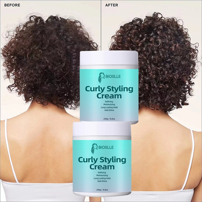 Wholesale Hair Curl Styling Cream Soft Defined Bouncy Waves Moisturizing Anti-Frizz OEM Bulk Supplier