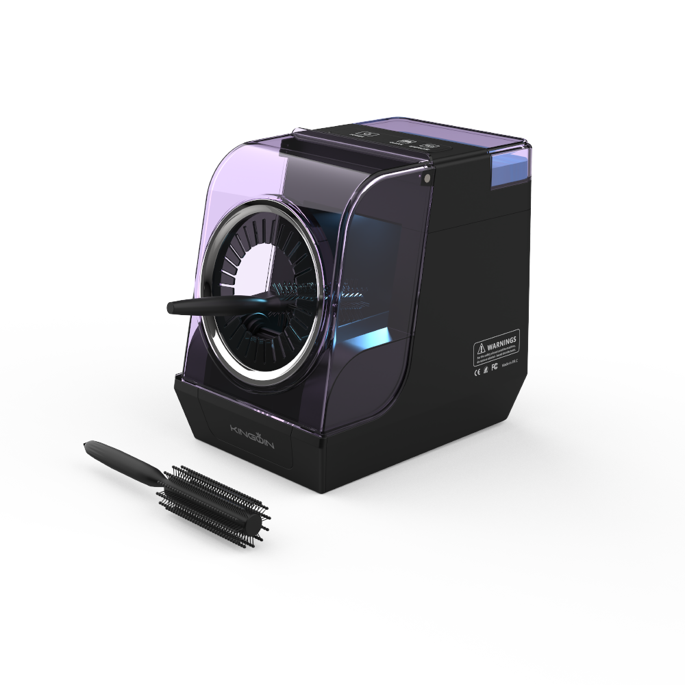 Professional Salon Automatic Hair Brush Cleaner &amp; Auto Sanitization Machine, 2-in-1 Electric Tool with Cleaning &amp; Santizing