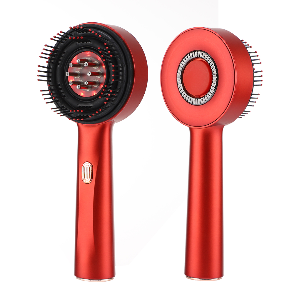 US Free Shipping Electric Hair Scalp Massager Brush Red Light Devices Hair Growth Oil Applicator &amp; Massage Comb Head Massager
